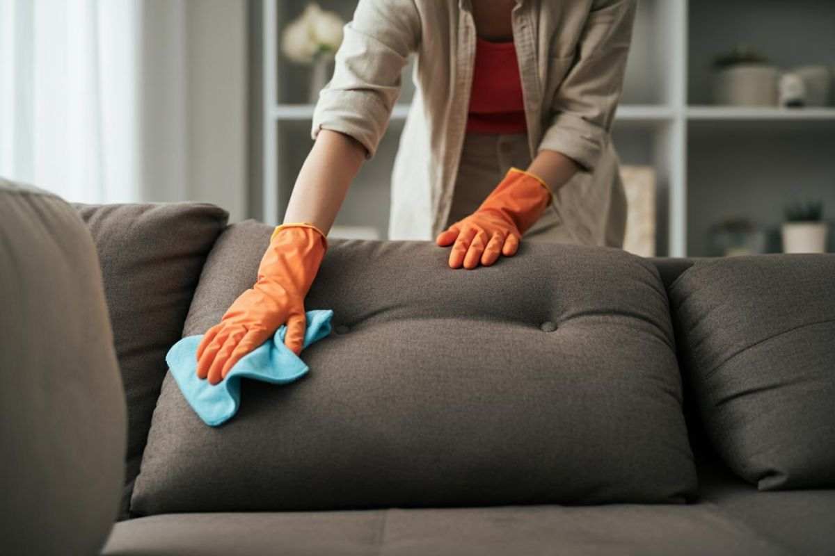 Pulizia cuscini divano 